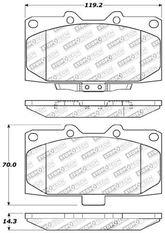 StopTech Performance 06-07 Subaru Impreza WRX/WRX STi Front Brake Pads - 309.11820