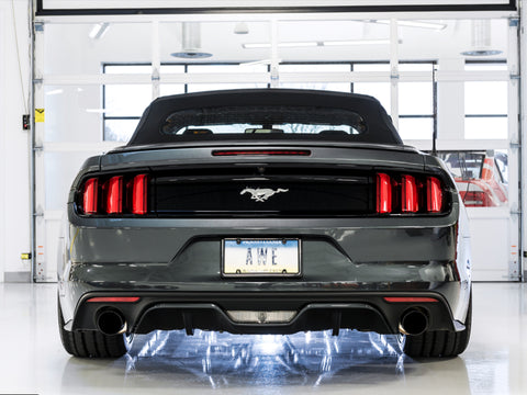 AWE Tuning S550 Mustang EcoBoost Axle-back Exhaust - Touring Edition (Diamond Black Tips) - 3015-33086