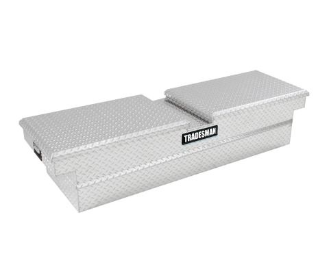 Tradesman Aluminum Gull Wing Cross Bed Truck Tool Box (70in.) - Brite - 9150T