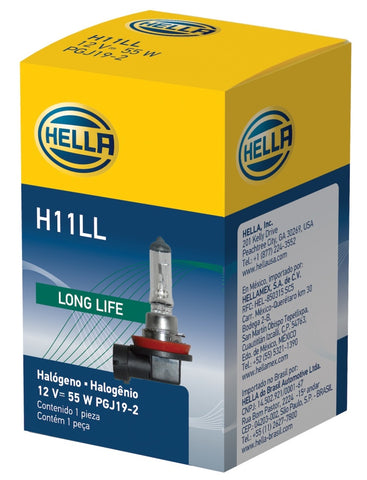 Hella Bulb H11 12V 55W PGJ19-2 T4 LONG LIFE - H11LL