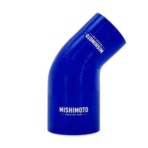 Mishimoto Silicone Reducer Coupler 45 Degree 3in to 3.5in - Blue - MMCP-R45-3035BL