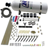 Nitrous Express 8 Cyl VXL Direct Port 4 Solenoids Nitrous Kit (200-500HP) w/15lb Bottle - 80019-15