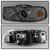 Spyder GMC Sierra 1500/2500/3500 99-06 Projector Headlights LED Halo LED Smoke PRO-YD-CDE00-HL-SMC - 5009371