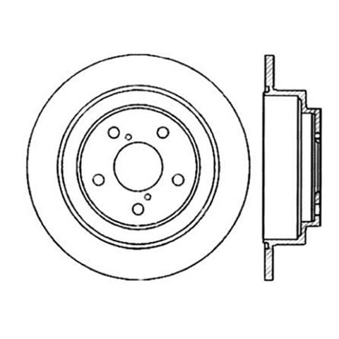 StopTech Power Slot 02-05 WRX Rear Right Sportstop Slotted Rotor - 126.47011SR