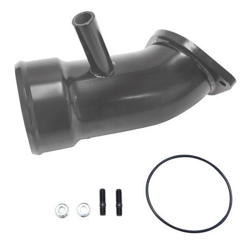 Wehrli 17-19 Chevrolet 6.6L L5P Duramax 3.5in Intake Horn w/PCV Port - Semi-Gloss Black - WCF100721-SGB