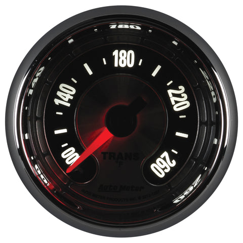 Autometer American Muscle 52mm Full Sweep Electric 100-260 Deg F Transmission Temperature Gauge - 1257