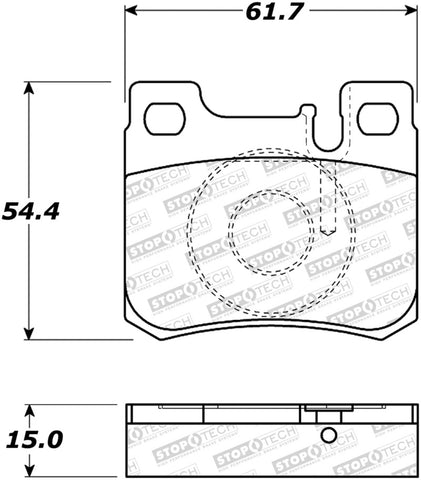 StopTech Street Brake Pads - Front - 308.06200