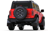 Rally Armor 21-22 Ford Bronco (Steel Bmpr - NO Rptr/Sprt - NO RR/RB) Blk Mud Flap w/Area Blue Logo - MF85-NO-ST-ABL