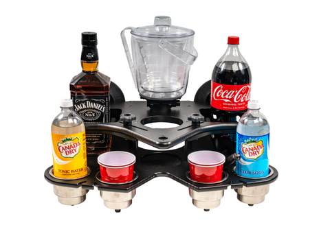 SeaSucker Double Decker Party Barge Portable Bar - Black - MC5348B