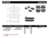 StopTech Performance 00-05 Celica GT-S Rear Brake Pads - 309.08230