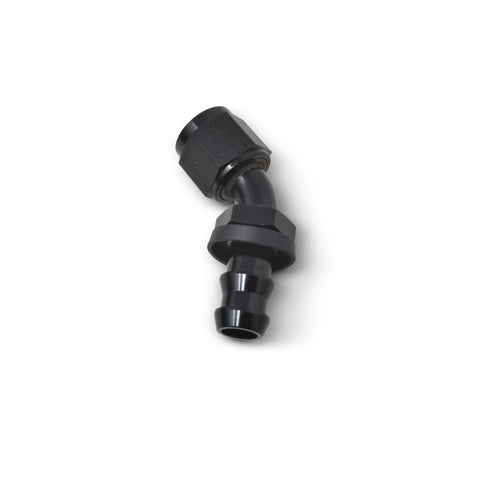 Russell Performance -10 AN Twist-Lok 45 Degree Hose End (Black) - 624103