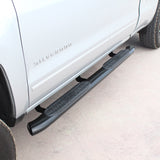 Westin 2014-2018 Chevrolet/GMC Silverado Sierra 1500 Dbl Cab PRO TRAXX 5 Oval Nerf Step Bars - Black - 21-53715