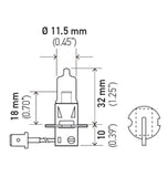 Hella Bulb H3 12V 55W Pk22S T325 +50 - H3P50