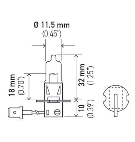 Hella Bulb H3 12V 55W Pk22S T325 +50 - H3P50