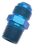 Russell Performance -3 AN to 1/8in NPT Straight Flare to Pipe (Blue) - 660410