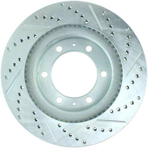 StopTech Select Sport 12-14 Toyota FJ Cruiser SportStop Slotted & Drilled Front Right Rotor - 227.44129R