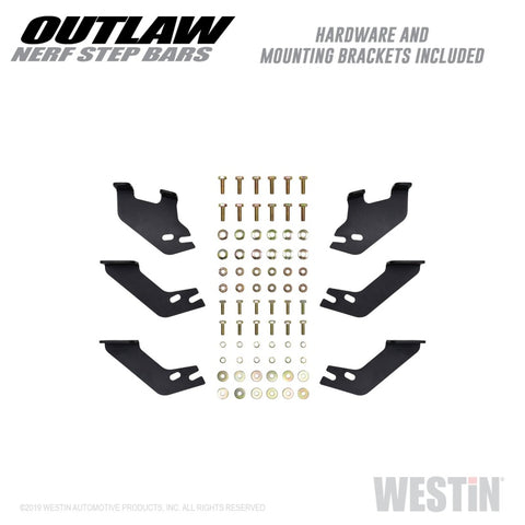 Westin 14-19 Toyota 4Runner SR5/TRD/TRD Pro (exc Limited & Nightshade) Outlaw Nerf Step Bars - 58-53835