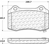 StopTech Street Select Brake Pads - Rear - 305.10530