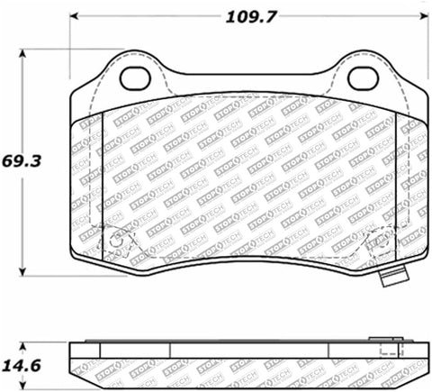 StopTech Street Select Brake Pads - Rear - 305.10530