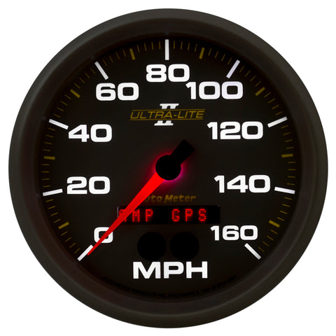 Autometer Ultra-Lite II 5in 0-140MPH In-Dash Electronic GPS Programmable Speedometer - 4981