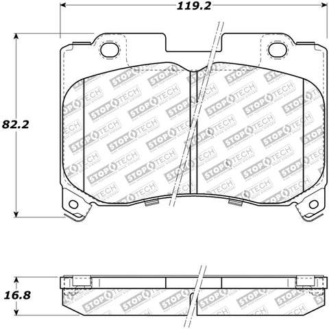 StopTech Performance 5/93-98 Toyota Supra Turbo Front Brake Pads - 309.06290