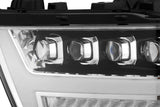 AlphaRex 19-20 Ram 1500HD NOVA LED Proj Headlights Plank Style Chrome w/Activ Light/Seq Signal/DRL - 880517