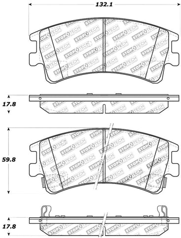 StopTech Performance Brake Pads - 309.09570