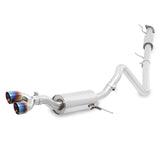 Mishimoto 14-16 Ford Fiesta ST 1.6L 2.5in Stainless Steel Resonated Cat-Back Exhaust w/ Burnt Ti - MMEXH-FIST-14RBT