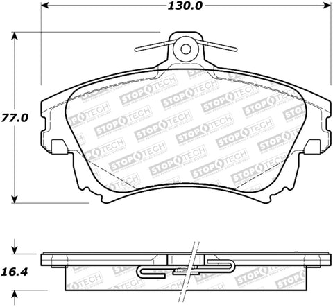 StopTech Street Brake Pads - 308.08370