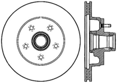 StopTech Slotted & Drilled Sport Brake Rotor - 127.80003R