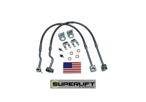 Superlift 87-90 Ford Ranger Explorer and Bronco II w/ 4-6in Lift Kit Bullet Proof Brake Hoses - 91230