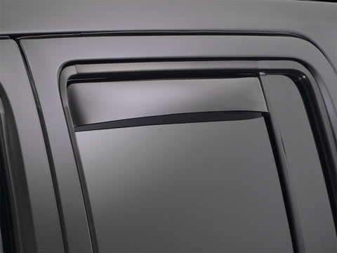 WeatherTech 2015+ Audi A3 Sedan Rear Side Window Deflectors - Dark Smoke - 81754