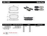 StopTech OE Fit Rear Sport Brake Pads - 309.11800