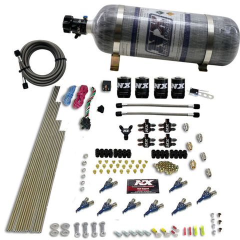 Nitrous Express 8 Cyl Alcohol Nitrous Kit (250-550HP) w/Composite Bottle - 80005-12