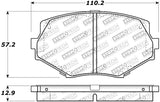 StopTech Street Touring 94-97/99-05 Miata w/Normal Suspension Front Brake Pads D635 - 308.06350