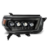 AlphaRex 10-13 Toyota 4Runner NOVA LED Proj Headlights Plank Style Alpha Black w/Seq Signal/DRL - 880758