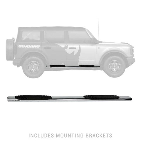 Go Rhino 4in OE Xtreme SideSteps - Stainless Steel - 71in - 640071PS