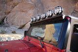 KC HiLiTES 97-06 Jeep TJ 50in. Overhead Xross Bar Kit w/(6) SlimLite LED Lights - Black - 97060