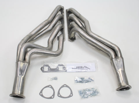 JBA 65-73 Ford Mustang 260-302 SBF 4 Speed C4/C6/AOD 1-3/4in Primary Raw 409SS Long Tube Header - 6610S