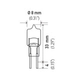 Hella Bulb 12V 5W G4 T3 - JC5