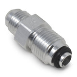 Russell Performance -6 AN (male to 5/8in-18 O-ring seal) Power Steering Adapter. Clear anodized - 648030