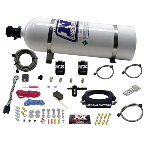 Nitrous Express LT2 C8 Nitrous Plate Kit (50-300HP) w/15lb Bottle - 20962-15