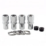 McGard Hex Lug Nut (Drag Racing Reg. Shank) M12X1.5 / 13/16 Hex / 1.86in. Length (4-Pack) - Chrome - 61007