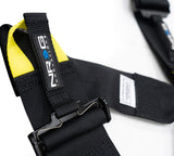 NRG FIA 6pt 2in. Shoulder Belt for HANS Device/ Rotary Cam Lock Buckle/ 3in. Waist Belt - Black - SBH-HRS6PCBK