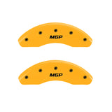 MGP 4 Caliper Covers Engraved Front & Rear MGP Yellow Finish Black Char 1998 Buick Regal - 49009SMGPYL