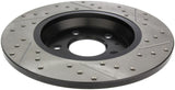 StopTech Power Slot 09-10 Audi A4/A4 Quattro / 08-10 A5 / 10 S4 Rear Right Drilled & Slotted Rotor - 127.33127R