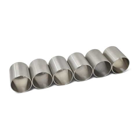 Russell Performance -6 AN Stainless Steel Crimp Collars (O.D. 0.600) (6 Per Pack) - 610362