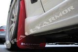 Rally Armor 08-17 Mitsubishi EVO X Red UR Mud Flap w/ White Logo - MF10-UR-RD/WH