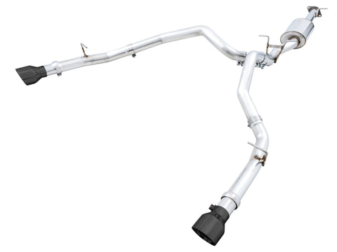 AWE Tuning 19-21 RAM 1500 5.7L (w/Cutouts) 0FG Dual Rear Exit Cat-Back Exhaust - Diamond Black Tips - 3015-33006