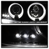 Spyder GMC Sierra 1500/2500/3500 99-06 Projector Headlights LED Halo LED Black PRO-YD-CDE00-HL-BK - 5009357